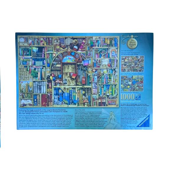 Ravensburger The Bizarre Bookshop No. 2 1000 Piece Jigsaw Puzzle *COMPLETE* - Picture 4 of 6